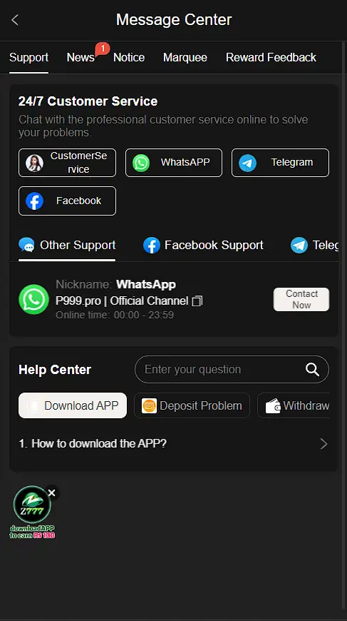 p999 App
